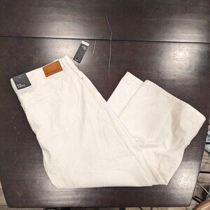 Eloquii THE YVETTE Wide Leg  Jean White Size 16